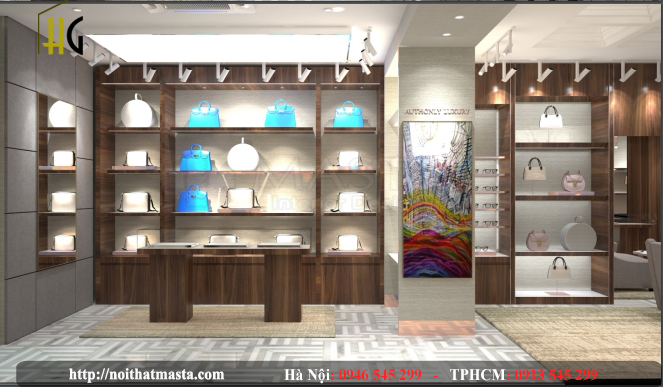 Thiết kế shop thời trang - túi xách - chị chi